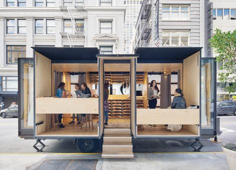 In Uncertain Times, Spiegel Aihara Workshop is Just the Shape-Shifting Studio we Need - Metropolis Mobile Architecture, Container Cafe, Fashion Truck, Mobile Store, Mobile Office, Mobile Boutique, Kiosk Design, Container Shop, Casa Container