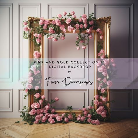 🌟 Welcome to my Pink and Gold Collection! 🌟 Transform your digital creations with these stunning and versatile floral frame backdrops. Perfect for photographers, graphic designers, and artists, our frames adds an enchanting and ethereal touch to your projects. This meticulously crafted backdrop is ideal for portraits, fantasy-themed artwork, and more! Product Details: 🦋 Instant Download: Get started on your project right away with our instant download digital files. 🎨 High-Resolution Quality: Each backdrop is created in high resolution (300 DPI) for impeccable detail and clarity. 🌈 Versatile Styles: The Pink and Gold Collection includes a range of styles, from soft and dreamy to bold and mythical. What's Included: * 1 unique backdrop in JPG format * Dimensions : 8000 pixels X 8000 pix Floral Picture Frame, Content Studio, Digital Frames, Roses Pink, Digital Frame, Backdrop Design, Digital Backdrops, Gold Collection, Digital Background