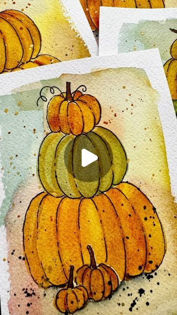 m r s g o o d w i n on Instagram: "For those of you who have been patiently waiting for this tutorial, it is now available on my website. I look forward to seeing your artwork.  HAPPY PAINTING!

beckandrose.com

#watercolor #pumpkin #tutorial #autumn #spookyseason #halloween #fallcolors #artwithbeckandrose #oregonartist #artistherapy #artheals" Watercolor Pumpkins Autumn, Expensive Art Supplies, Watercolor Thanksgiving, Pumpkin Tutorial, Expensive Art, Watercolor Pumpkin, Sketch It, Happy Painting, Pumpkin Autumn