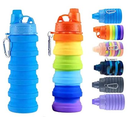 Folding Water Bottle, Cycling Water Bottle, Foldable Water Bottle, Hiking Water Bottle, Gym Water Bottle, Collapsible Water Bottle, 70 Degrees, Travel Water Bottle, Veterans Day Gifts