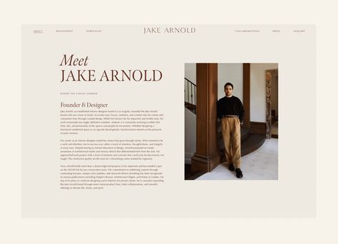 Jake Arnold | Marbury | Boutique Branding Agency Agency Presentation, Branding Agency Website, Personal Profile, Brand Vision Board, Branding Website, Jake Arnold, Interior Design Crafts, Great Website Design, Simple Website Design