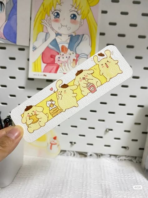 Sanrio Bookmark, Kawaii Bookmarks, Handmade Bookmarks Diy, Whimsical Art Journal, Arte Doodle, Creative Bookmarks, Bookmark Craft, Posca Art, Bookmark Ideas