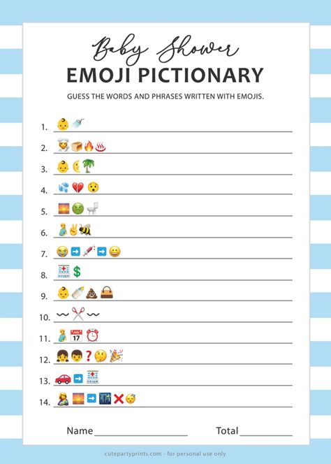 Blue Baby Shower Emoji Pictionary Free Printable Baby Pictionary Game, Baby Emoji Game, Free Baby Shower Games Printables Fun, Baby Shower Pictionary, Baby Shower Games Free Printables, Emoji Baby Shower Game, Emoji Pictionary Baby Shower Game, Baby Shower Emoji Game, Emoji Words