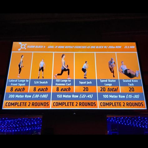 ORANGE THEORY WORKOUTS Orange Theory Floor Exercises, Orange Theory Floor Workout, Orange Therapy Workout, Otf Workouts, Orangetheory Workout, Effective Workout Plan, Orange Theory, Orange Theory Workout, Treadmill Workouts