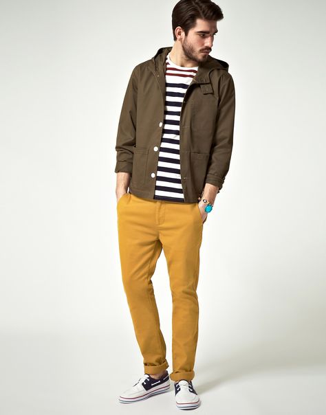 2012 Spring and Summer Fashion Trends for Men. Perfect Reference! Guy Clothing, Men Posing, Yellow Guy, Masculine Fashion, Mens Fashion Casual Spring, Fly Guy, Mens Fashion Casual Winter, Spring Outfits Men, Male Style