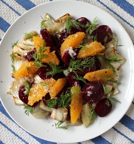 Ham Pie Sandwiches: Roasted beet and fennel salad with orange and dill Roasted Fennel Salad, Ham Pie, Fennel And Orange Salad, Fennel Recipes, Beet Salad Recipes, Roasted Fennel, Beet Recipes, Fennel Salad, Orange Salad