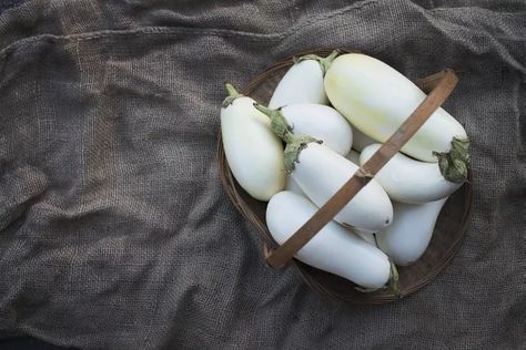 3 Delicious White Eggplant Recipes You Have to Try | livestrong White Eggplant Recipes, Chinese Eggplant Recipes, Eggplant Plant, Bad Eating Habits, White Eggplant, Chinese Eggplant, Aubergine Recipe, Recipes To Cook, Eggplant Dishes