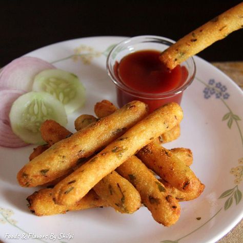 Potato Fingers Recipe, Crispy Potato Sticks, Finger Potatoes, Potato Fingers, Potato Stick, Easy Evening Snacks, Finger Snacks, Potato Snack, Potatoes Crispy