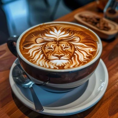 🤎🦁🤎🦁🤎🦁🤎 Lion Love, Coffee Shop Ideas, Latte Art, Shop Ideas, Coffee Time, German Shepherd, Coffee Shop, Lion, Coffee