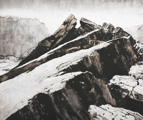 Mountain Sketch, Mountain Drawing, Manga Drawing Tutorials, Royal Academy Of Arts, Beautiful Bugs, Black And White Painting, Sumi E, Female Artists, Interesting Art