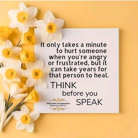 Think before you speak!! 💛🖤💛   . #Quotes #QuotesaboutLife #uplifting #motivation #Inspiration #DailyDoseOfInspiration #quotesbycatherine #BOOMchallenge Before You Speak Quotes, Before You Speak Think, Quotes To Make You Think, Think Before You Speak Quotes, Speak Up Quotes, Mgk Tattoos, Speak Quotes, Think Before You Speak, Self Inspirational Quotes