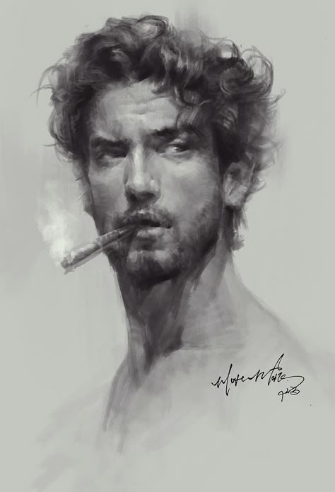 practice, Zhang fy on ArtStation at https://www.artstation.com/artwork/aDb2L Illusion Kunst, Portrait Au Crayon, الفن الرقمي, Realistic Pencil Drawings, 얼굴 드로잉, Charcoal Drawings, Drawing Faces, White Drawing, Charcoal Art