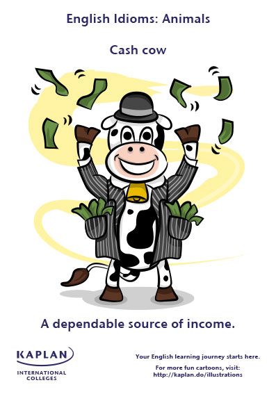 Animal Idioms: Cash Cow Animal Idioms, Idioms For Kids, Idioms Posters, Teaching Idioms, Cambridge Exams, Jim Rohn Quotes, Figures Of Speech, Idioms And Proverbs, English Help