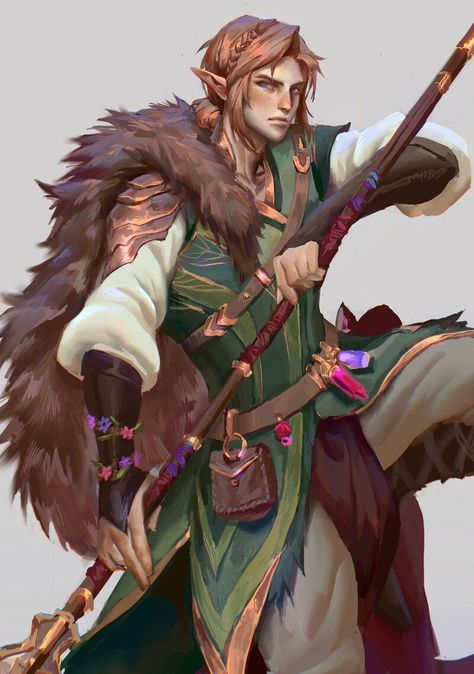 Dnd Druid Male, Dnd Elf Druid, Druid Dnd Character Concept, Male Druid, Elven Druid, Druid Cosplay, Druid Dnd, Fantasy Ball, Warrior Character