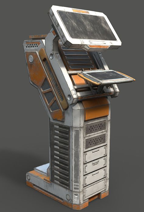 Scifi Computer, Decoracion Star Wars, Sci Fi Props, Spaceship Interior, Hard Surface Modeling, Sci Fi Environment, Designer Profile, Game Props, Control Panels