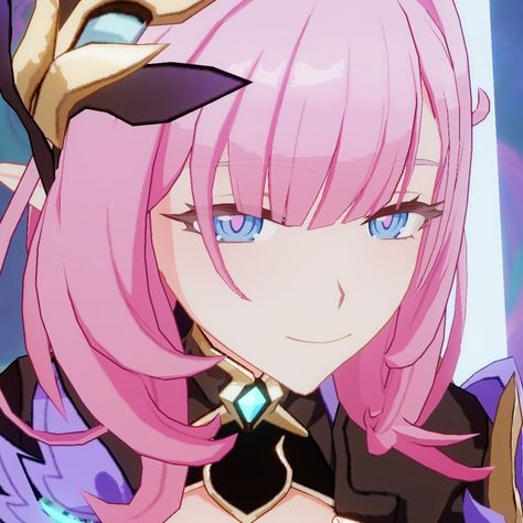 Honkai Impact Elysia Elysia Honkai Impact Fanart, Honkai Pfp, Elysia Honkai, Paint Brush Art, Honkai Impact, I Am A Queen, Pink Crystal, Iphone Background, Pink Hair