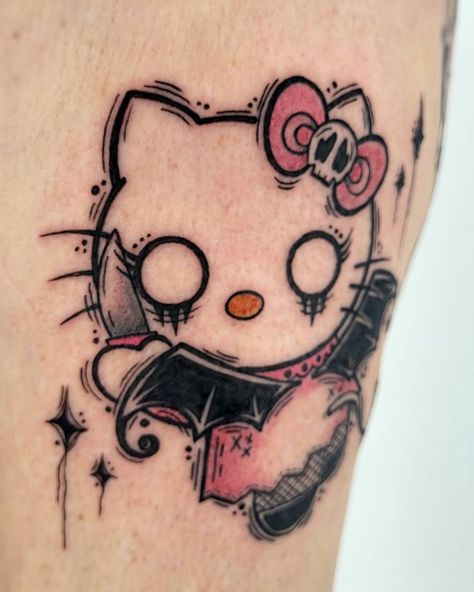 🩷🤍Such a creepy and colorful piece by @sad.tatts 💕 We know Cris or any of our wonderful artists are eager to tattoo you! DM any of them directly and set up an appointment to avoid the potential wait that comes with the busy season! ——— #tattoo #TattooIdeas #CuteTattoo #ColorfulTattoo #WonderfulTattoo #TattooLove #TattooLife #TattooDesign #TattooShop #TattooStudio #TattooAddict #InkAddict #TattooOfDay #TattooArt #TattooArtist #TattooIdeas#/Tattoos #CustomTattoos #tattoowalkin #walkintattoo ... Creepy Kawaii Tattoo, Eerie Tattoos, Creepy Cute Tattoo, Cute Creepy Tattoos, Season Tattoo, Tattoo Concepts, Demon Tattoo, Sharpie Tattoos, Scary Tattoos