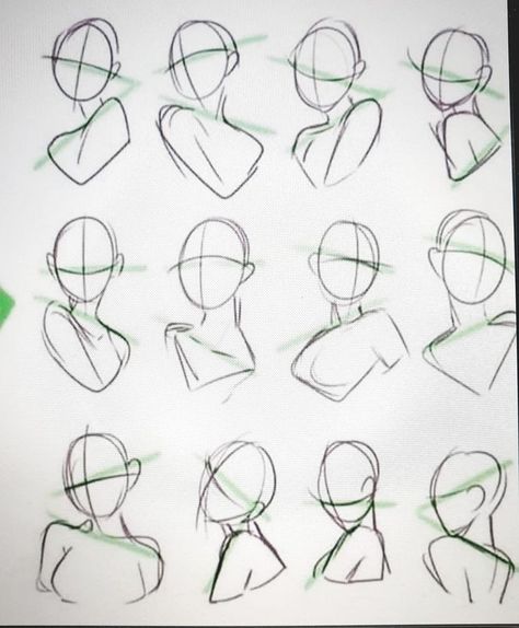 Head Shots Drawing Reference, Drawing Headshot Reference, Head Gesture Drawing, Profile Views Reference, Drawing Shoulders Reference, Winking Pose Reference, Drama Pose Reference, Turning Body Reference, How To Draw Headshots