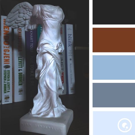 COLOR, PALETTE, photography, photo ,design, canva, statute, object , ART, sclupture,  logo, books , bookshelf. Statue Color Palette, Color Palette Photography, Object Art, Books Bookshelf, Palette Art, Photo Design, Color Palettes, Drawing Reference, Pattern Art