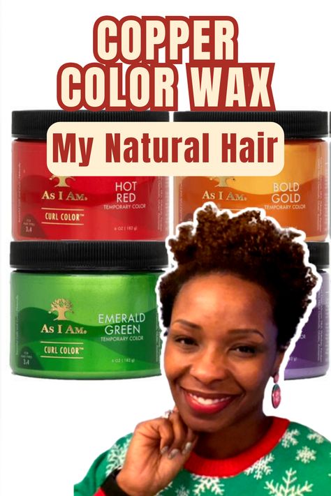 [NEW VIDEO SUNDAY 🎞️] 💁🏽‍♀️As I Am Copper Color Wax On My 4C Natural Hair - Come See How It Looks!✨ | Natural Hair Journey ⁠ 👀Watch the full video: Link in bio ⬆️ or 📲 https://youtube.com/@creativelyanalytic⁠ or🎥 https://youtu.be/zT9m549C9wE Hair Wax Color Natural Hair 4c, Natural Wigs, Hair Wax, 4c Natural Hair, Come And See, Natural Hair Journey, Hair Game, Copper Color, Hair Journey