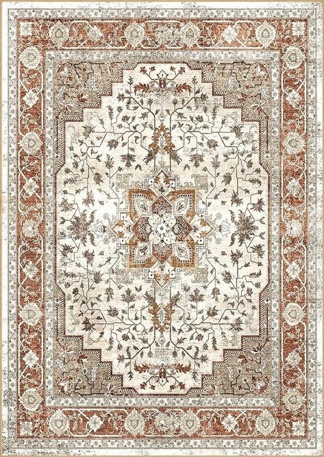 Amazon.com: Area Rugs for Living Room Non-Shedding Boho Rug for Bedroom 0.3inch Vintage Washable Non-Slip Back Carpet for Home Office and Other High Traffic Areas (Dark Brown Beige, 9 * 12) : Home & Kitchen Brown Carpet Texture, Brown Carpet Living Room, Boho Carpet, Boho Rugs, Beige Living Rooms, Carpet Texture, Brown Carpet, Afghan Dresses, Beige Carpet