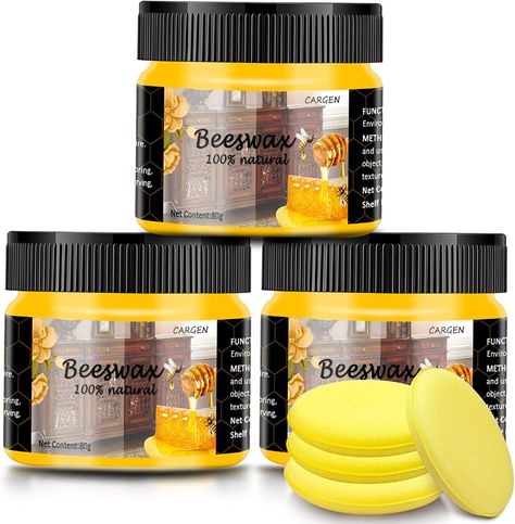 CARGEN 3 PCS Wood Seasoning Beewax Natural Beewax Traditional Wood Wax Multipurpose Beeswax Furniture Polish for Wood Cleaner and Polish Furniture Care: Amazon.co.uk: Kitchen & Home Polish Furniture, Beeswax Furniture Polish, Beeswax Polish, Wood Cleaner, Multipurpose Furniture, Furniture Polish, Furniture Wax, Wood Wax, Natural Honey