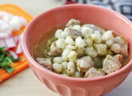 Green Posole, Pork Posole Recipe, Green Chile Pork, Pork Posole, Pork Stew Meat, Posole Recipe, Fried Bread Recipe, How To Make Tortillas, Pork Stew