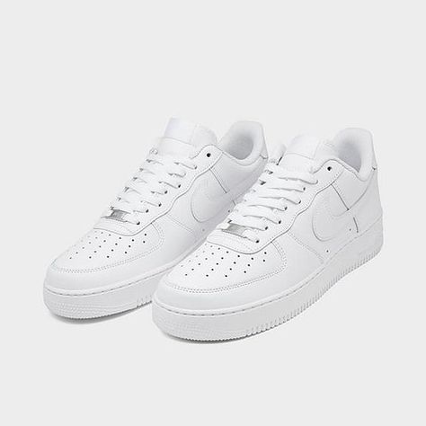 Step up your style game when you step out in the cult-like classic AF1 sneakers... Nike Air Force 1 White, Air Force 1 White, White Air Forces, Nike Shoes Air Force, Men's Casual Shoes, Air Force One, Nike Air Force Ones, Nike Air Force 1 Low, Mens Nike Air