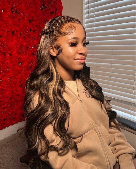 Hair Thread, Brazilian Lace Front Wigs, Hair Threading, Highlight Wig, Hair Colorful, Human Hair Wigs Blonde, Brown Hair Inspo, Green Wig, Hair Due