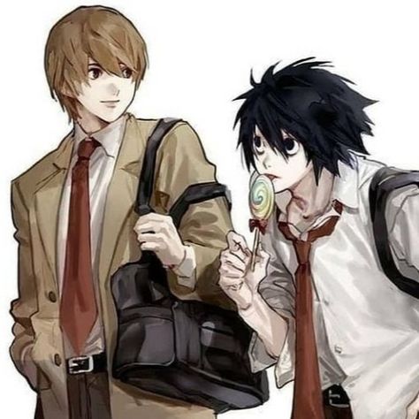 Light X L Fanart, L And Light Fanart, Light L And Misa Matching Icons, Internet Core Pfp, Lawlight L X Light, L X Light Fanart, Deathnote Matching Pfp Light And L, Light X Lawliet, Deathnote Matching Pfp Light And Misa