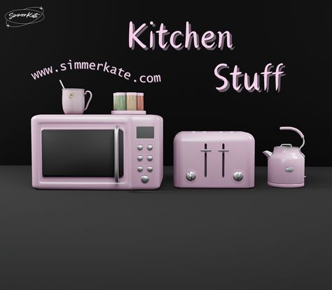 Sims 4 Microwave, Sims 4 Microwave Cc, Furniture Cc, Sims 4 Kitchen, The Sims 4 Skin, Play Sims 4, 2024 Kitchen, Cc Furniture, Instagram Kitchen