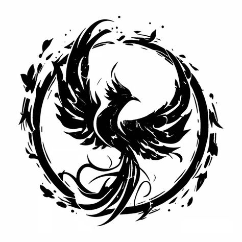 Phoenix svg, Flaming Phoenix SVG, Phoenix Files For Cricut, - Inspire Uplift Phoenix Silhouette, Phoenix Pictures, Phoenix Vector, Phoenix Drawing, Arm Tattoos For Guys Forearm, Vinyl Decal Projects, Mystical Tattoos, Mark Tattoo, Epic Tattoo