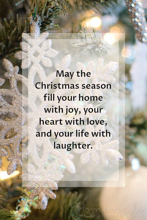 Christmas Quotes | May the Christmas season fill your home with joy, your heart with love, and your life with laughter. Blessed Merry Christmas Quotes, Happy Christmas Quotes Friends, Christmas Wishes 2023, Wishing You A Merry Christmas, Holiday Greetings Messages Sayings, Christmas Friend Quotes, Christmas Greetings Messages Friends, Christmas Blessings Quotes Sayings, Merry Quotes