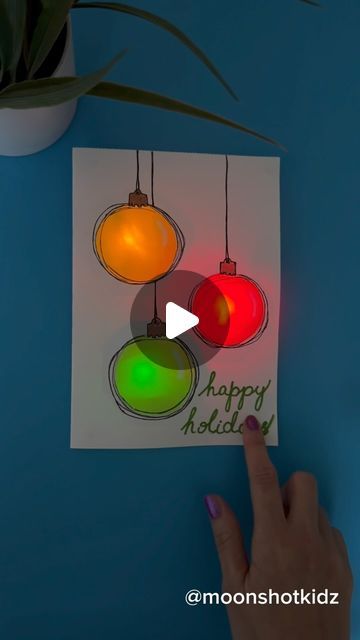 DIY electronics, stem and science activities for beginners on Instagram: "DIY “Happy holidays” interactive card. Easy paper electronics project for beginners. You will need: - 3 Lilypad LEDs - Conductive copper tape  - Coin cell 3v battery (CR2032) - Paper - Markers #stemeducation #stemteacher #stemlearning #stemgirls #scienceteacher #diycraft #papercircuits #papercrafts #christmascrafts" Led Cards Diy, Science Project Models Ideas, Electronics Project, Electronics Projects For Beginners, Paper Circuits, Electronic Paper, Copper Tape, Interactive Card, Stem Teacher