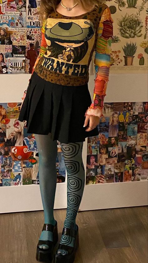 Nana Outfits, Funky Tights, York Outfits, Look 80s, Teen Witch, Funky Outfits, Dream Style, Cool Fits, U Can