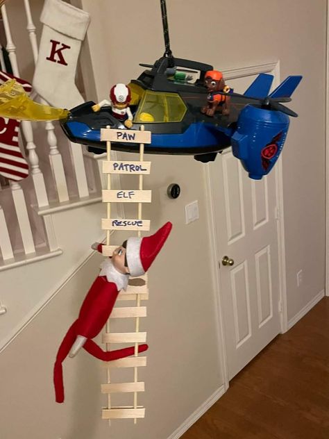 Elf On The Shelf Barbie Dream House, Elf 2023, Diy Ladder, Elf Fun, Shelf Furniture, Elf Ideas, Ladder Shelf, Barbie House, Barbie Dream House