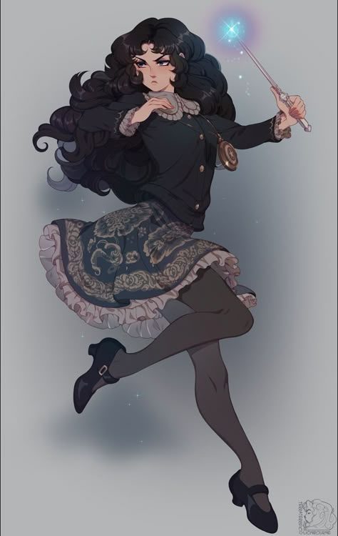 Witch Oc, Webtoon Canvas, Witch Art, Intp, Dnd Characters, Character Portraits, Character Inspo, Cartoon Art Styles, A Drawing