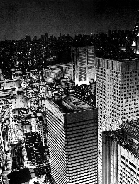 City night Noir City Art, Manga Background, City Reference, Comic City, Cityscape Drawing, Structural Drawing, Andermatt, City Sketch, Building Drawing