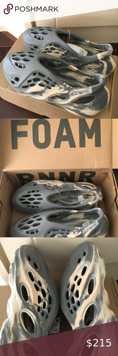 Yeezy Foam Runner MXT Moon Grey Yeezy Foam Runner Moon Grey Outfit, Yeezy Foam Runner, Foam Runners, Yeezy Foam, Foam Runner, Yeezy Foams, Grey Outfit, Try On, Original Box