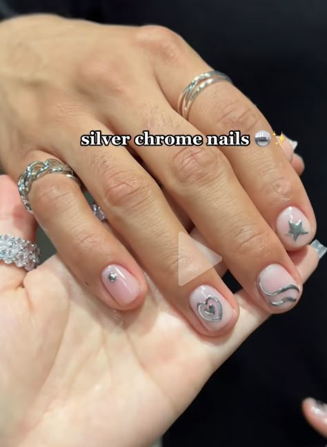 Chrome Manicure Men, Chrome Nails Men, Men Gel Nails, Nail Boy, Masc Nails, Short Natural Nails, Matching Nails, Chrome Manicure, Gold Chrome Nails