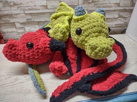 Dragon Crochet pattern is here guys! Free Crochet Dragon Patterns Easy, How To Crochet A Dragon Free Pattern, Squishy Crochet Animals, Fourth Wing Crochet Patterns, Cute Dragon Crochet Pattern Free, Dragon Lovey Crochet Pattern Free, Crochet Dragon Hat Free Pattern, Crochet Amigurumi Dragon Free Pattern, Large Crochet Dragon Pattern Free