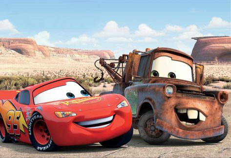 Lightning Mcqueen And Mater, Mcqueen And Mater, Disney Cars Movie, Mater Cars, Cars Disney Pixar, Cars 2006, Cars Disney, Boys Birthday Party, Cars Movie