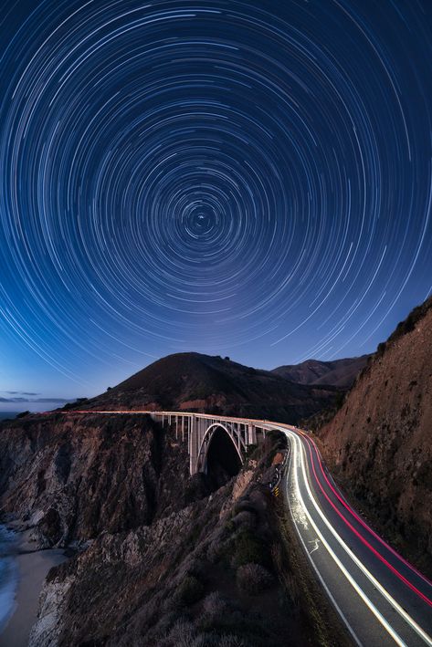 Picture Arch, Starry Aesthetic, Light Trail Photography, Trail Photography, Big Sur Coastline, Astro Photography, California Nature, Deep Sleep Music, Motion Wallpapers