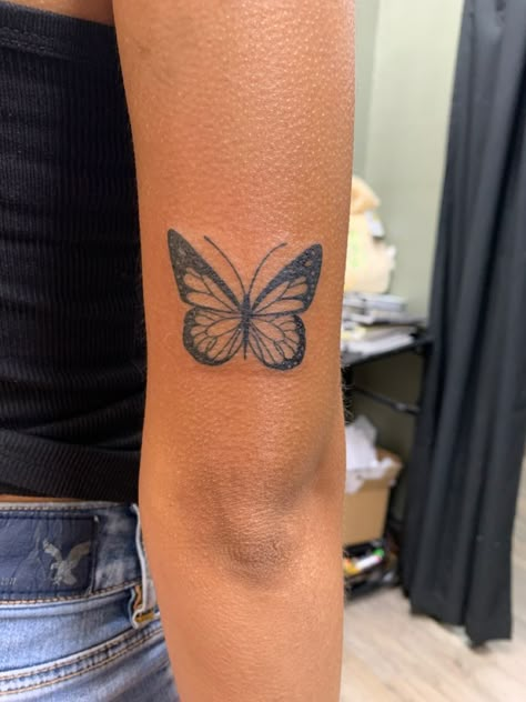 Tattoo Ideas Female Back Of Arm, Just Tattoo, Tattoos On Arm, Monarch Butterfly Tattoo, Butterfly Tattoos On Arm, Arm Sleeve Tattoos For Women, Back Of Arm Tattoo, Hand Tattoos For Girls, Self Love Tattoo