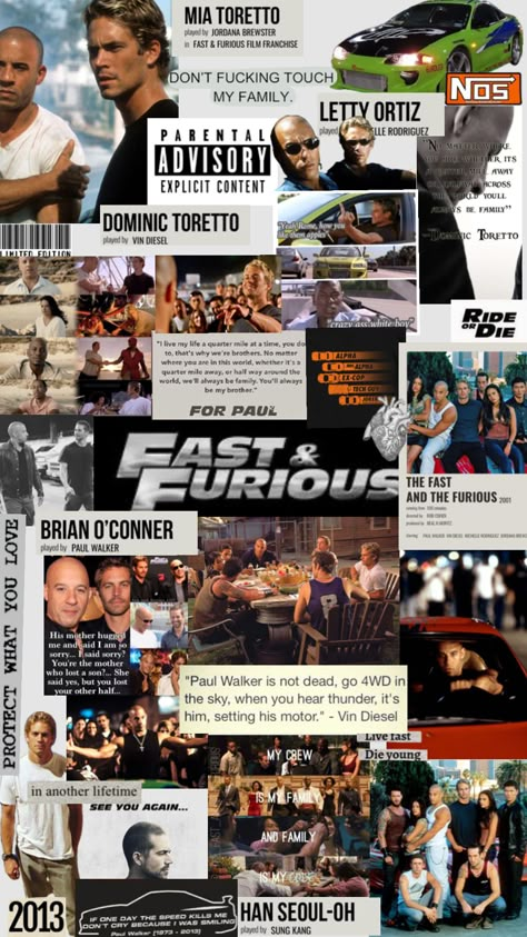 Letty Fast And Furious, Paul Walker Wallpaper, Fast Furious Quotes, Dollars Money Wallpaper, Movies Family, Movie Fast And Furious, Fast And Furious Actors, The Fast And The Furious, Dominic Toretto