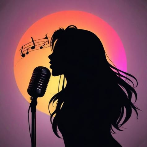 Girly Music, Singing Art, Neon Pictures, Singing Drawing, Music Clipart, Singing Groups, Music Notes Art, Easy Rangoli Designs Videos, Karaoke Night