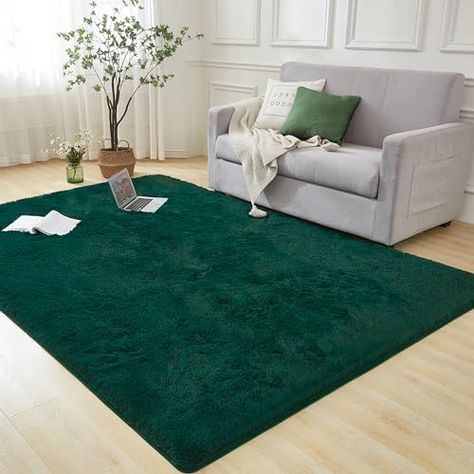 Limited-time deal: Andency 5x8 Shag Area Rug for Living Room, Emerald Green Soft Fuzzy Plush Indoor Carpets for Bedroom, Non Skid Fluffy Faux Fur Rug for Nursery Kids Boys Girls Room Living Room Emerald Green, Rug For Room, Carpets For Bedroom, Boy Girl Room, Area Rug For Living Room, Faux Fur Rug, Fur Rug, Indoor Carpet, Family Decor