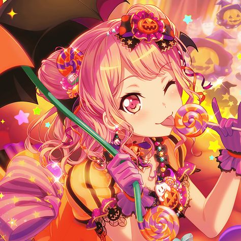 bang dream Bandori Halloween, Aya Maruyama, Pastel Palettes, Shojo Anime, Images Kawaii, Anime Halloween, Halloween Cake, Pastel Palette, Halloween Icons