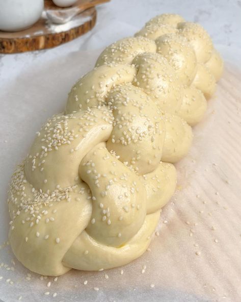 Sourdough Challah Bread, Sourdough Challah Bread Recipe, Bread By Elise, Hallah Bread Recipe, Sourdough Challah, How To Braid Challah Bread, 4 Strand Challah Braid, Braiding Challah Bread, Shlissel Challah