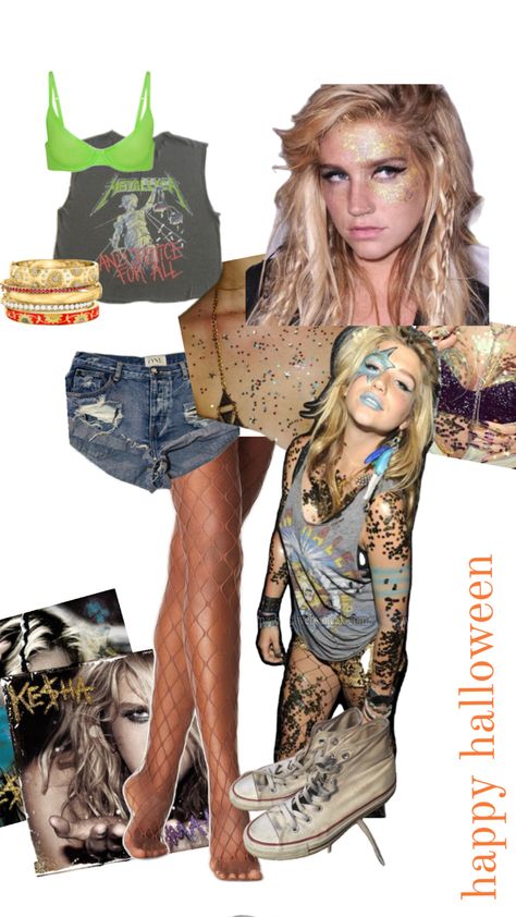 Ke$ha Kesha Costume, Kesha Halloween Costume, 20s Halloween Costume, Kesha Outfits, Kesha Style, Kesha Concert, Blonde Halloween Costumes, Trendy Halloween Costumes, Halloween Costumes Friends